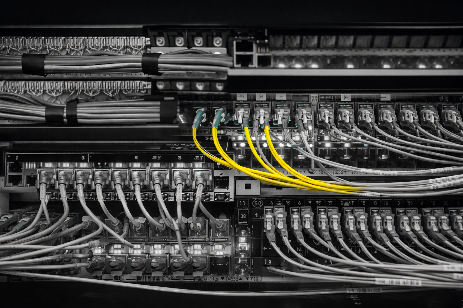 Structured cabling and switch infrastructure